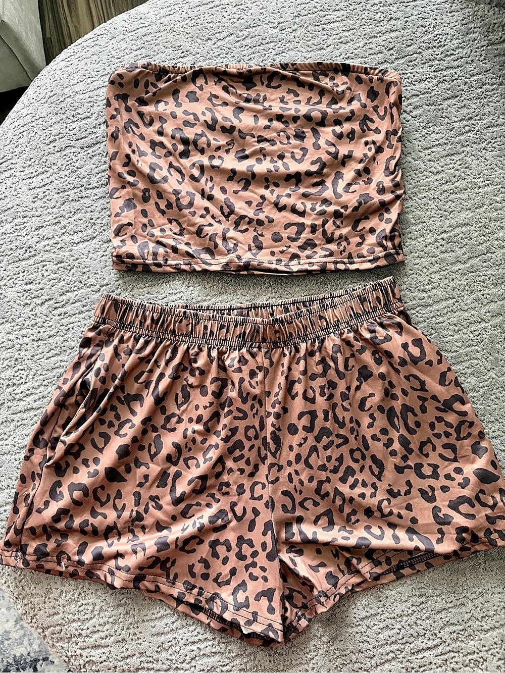 Leopard Print Lounge Set Size Medium